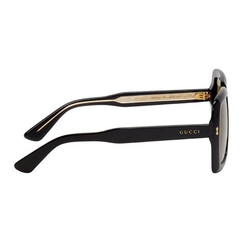 gucci black and yellow sunglasses|clear yellow gucci glasses.